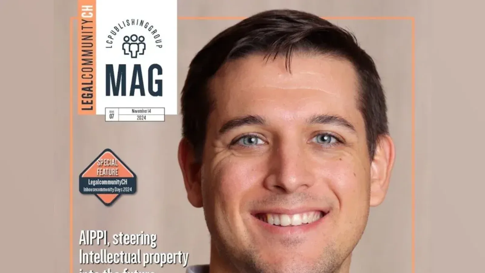 The cover of MAG by Legalcommunity.ch, issue 7, featuring Axmed General Counsel Alejandro Bes